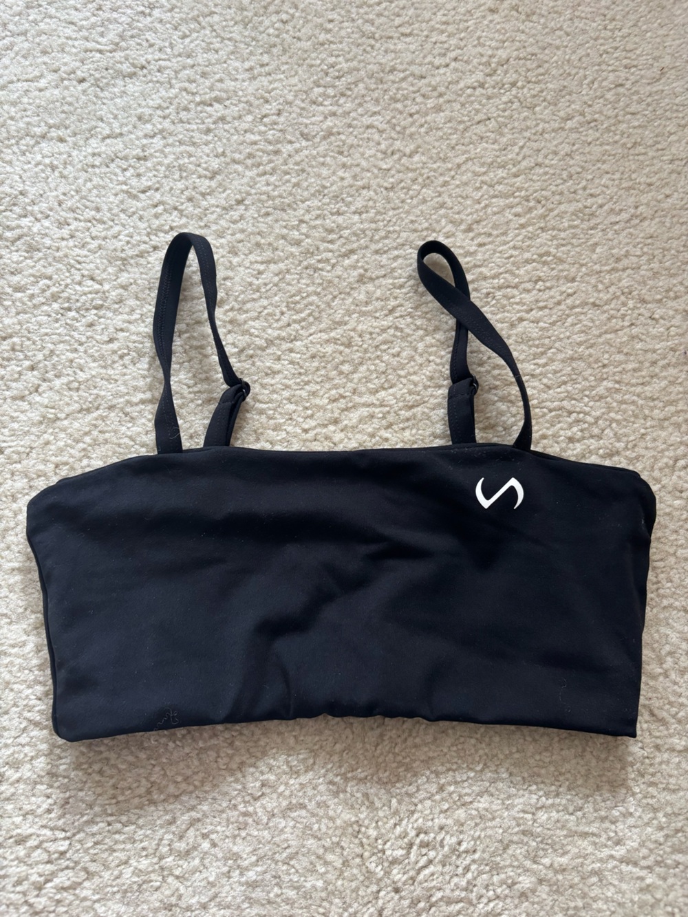 TLF Black Bandeau Sports Bra